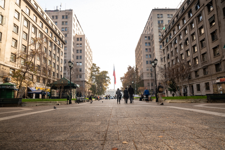 Sidewalk In Santiago, Chile