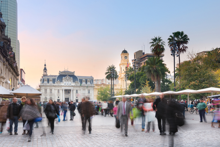Main Square In Santiago